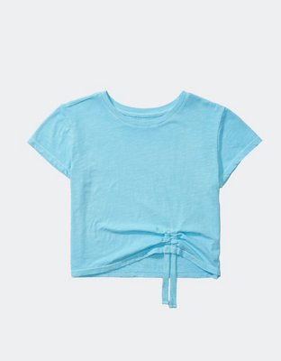 Aerie T-shirt Corta Plisada