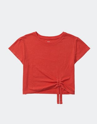 Aerie T-shirt Corta Plisada