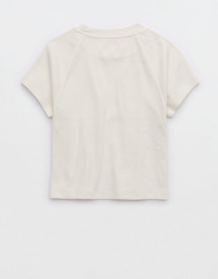 Aerie Cropped Ribbed Baby T-Shirt