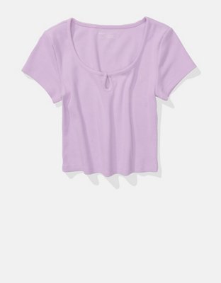 Aerie T-shirt Corta con Abertura
