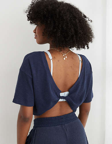 Aerie Waffle Flip Out Reversible T-Shirt