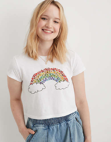 Aerie Pride Cropped Baby T-Shirt
