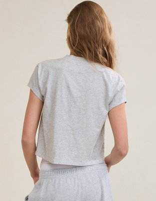 Aerie Cropped Extreme V-Neck T-Shirt