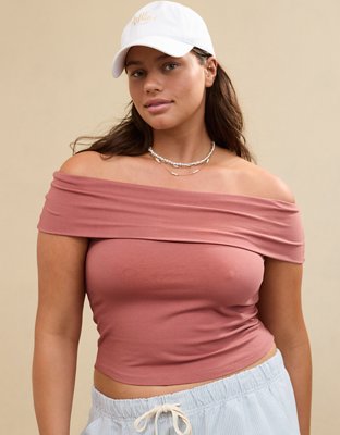 Aerie Chill Up Off The Shoulder Top