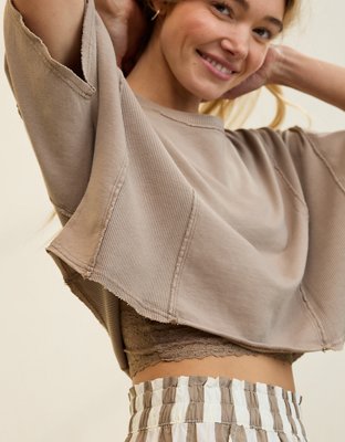 Aerie Let Loose Fleece T-Shirt