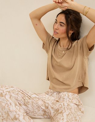 Aerie Summer Breeze Cropped T-Shirt