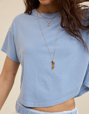 Aerie Summer Breeze Cropped T-Shirt