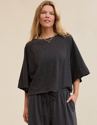 Aerie It's Casual Knit Slub T-Shirt