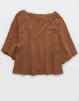 Aerie It's Casual Knit Slub T-Shirt