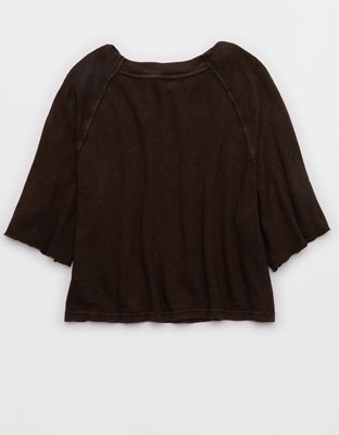 Aerie It's Casual Knit Slub T-Shirt