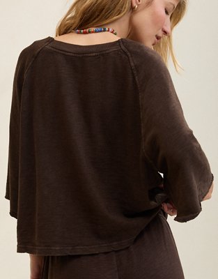 Aerie It's Casual Knit Slub T-Shirt