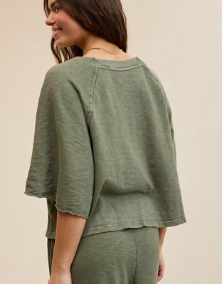 Aerie It's Casual Knit Slub T-Shirt