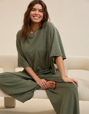 Aerie It's Casual Knit Slub T-Shirt