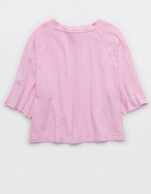 Aerie It's Casual Knit Slub T-Shirt