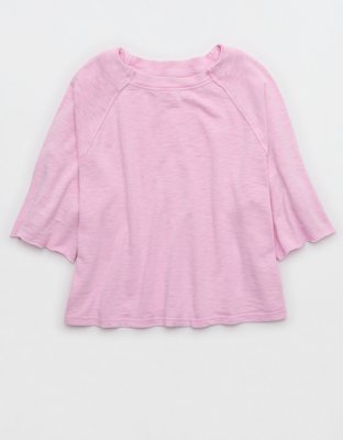 Aerie It's Casual Knit Slub T-Shirt