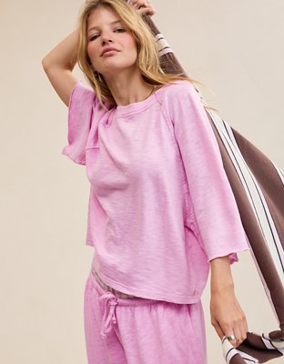 Aerie It's Casual Knit Slub T-Shirt