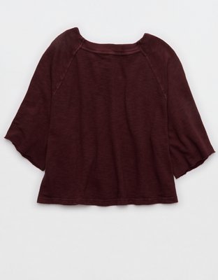 Aerie It's Casual Knit Slub T-Shirt