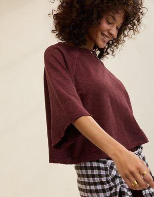 Aerie It's Casual Knit Slub T-Shirt