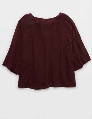 Aerie It's Casual Knit Slub T-Shirt