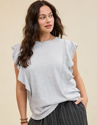 Aerie Flutter Sleeve T-Shirt