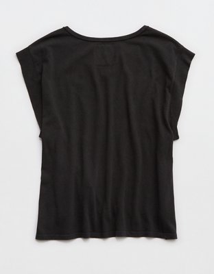 Aerie Summer Breeze Notch Neck T-Shirt