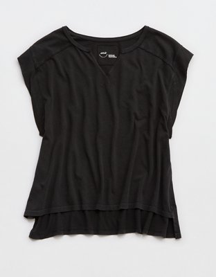 Aerie Summer Breeze Notch Neck T-Shirt