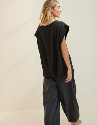 Aerie Summer Breeze Notch Neck T-Shirt