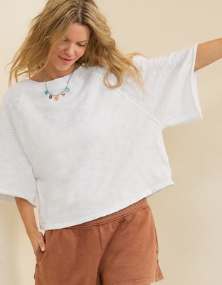 Aerie It's Casual Knit Slub T-Shirt