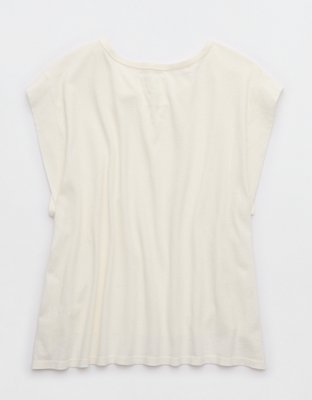 Aerie Summer Breeze Notch Neck T-Shirt