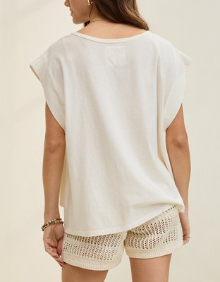 Aerie Summer Breeze Notch Neck T-Shirt