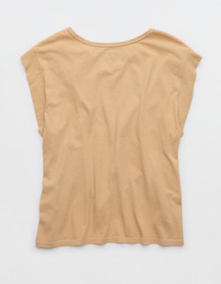 Aerie Summer Breeze Notch Neck T-Shirt