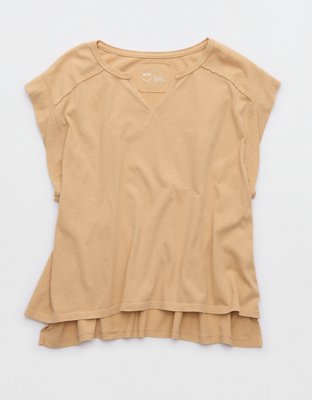 Aerie Summer Breeze Notch Neck T-Shirt