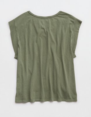 Aerie Summer Breeze Notch Neck T-Shirt