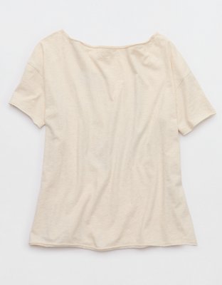 Aerie Oversized Off The Shoulder T-Shirt