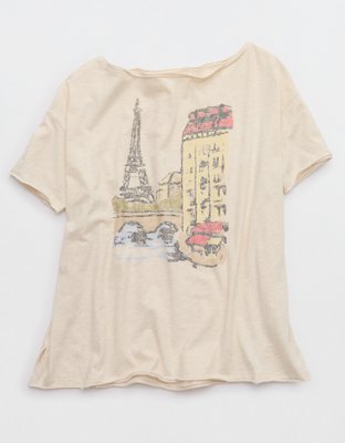 Aerie Oversized Off The Shoulder T-Shirt