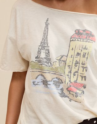 Aerie Oversized Off The Shoulder T-Shirt