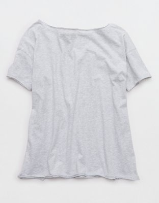 Aerie Oversized Off The Shoulder T-Shirt
