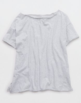Aerie Oversized Off The Shoulder T-Shirt