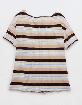 Aerie Off The Shoulder Oversized Boyfriend T-Shirt