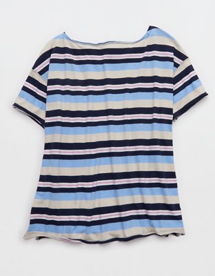 Aerie Off The Shoulder Oversized Boyfriend T-Shirt