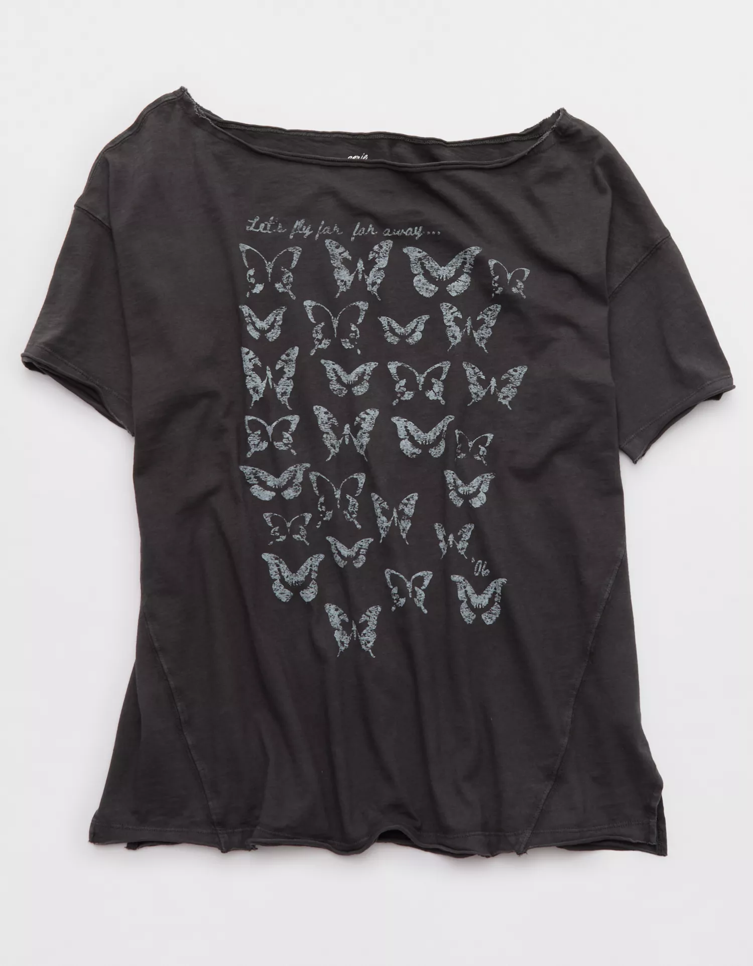 Aerie Off The Shoulder Oversized Boyfriend T-Shirt - thumbnail 10