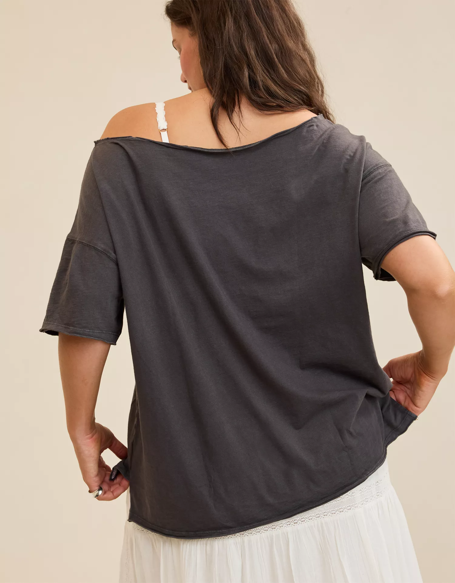 Aerie Off The Shoulder Oversized Boyfriend T-Shirt - thumbnail 9