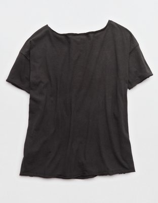 Aerie Off The Shoulder Oversized Boyfriend T-Shirt