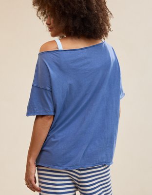 Aerie Oversized Off The Shoulder T-Shirt