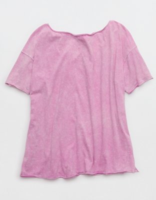 Aerie Off The Shoulder Oversized Boyfriend T-Shirt