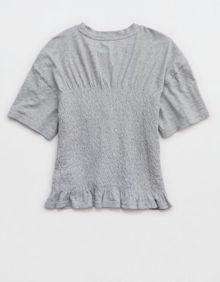 Aerie Smocked T-Shirt