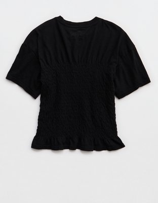 Aerie Smocked T-Shirt