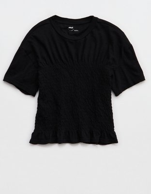 Aerie Smocked T-Shirt