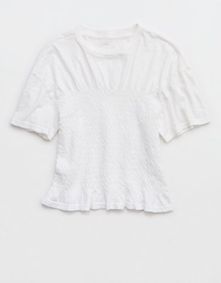 Aerie Smocked T-Shirt