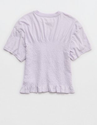 Aerie Smocked T-Shirt